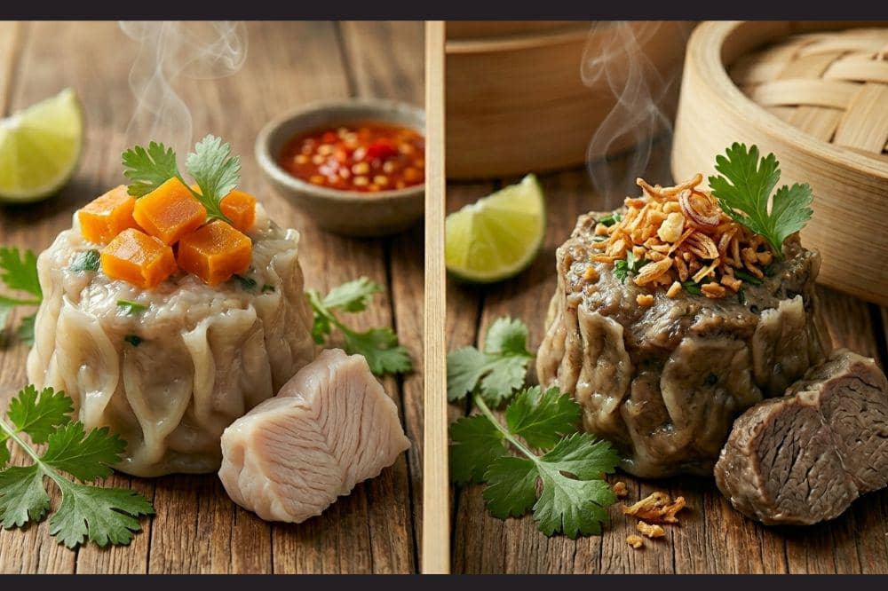Cara membedakan siomai ikan tenggiri dengan perbandingan rasa gurih