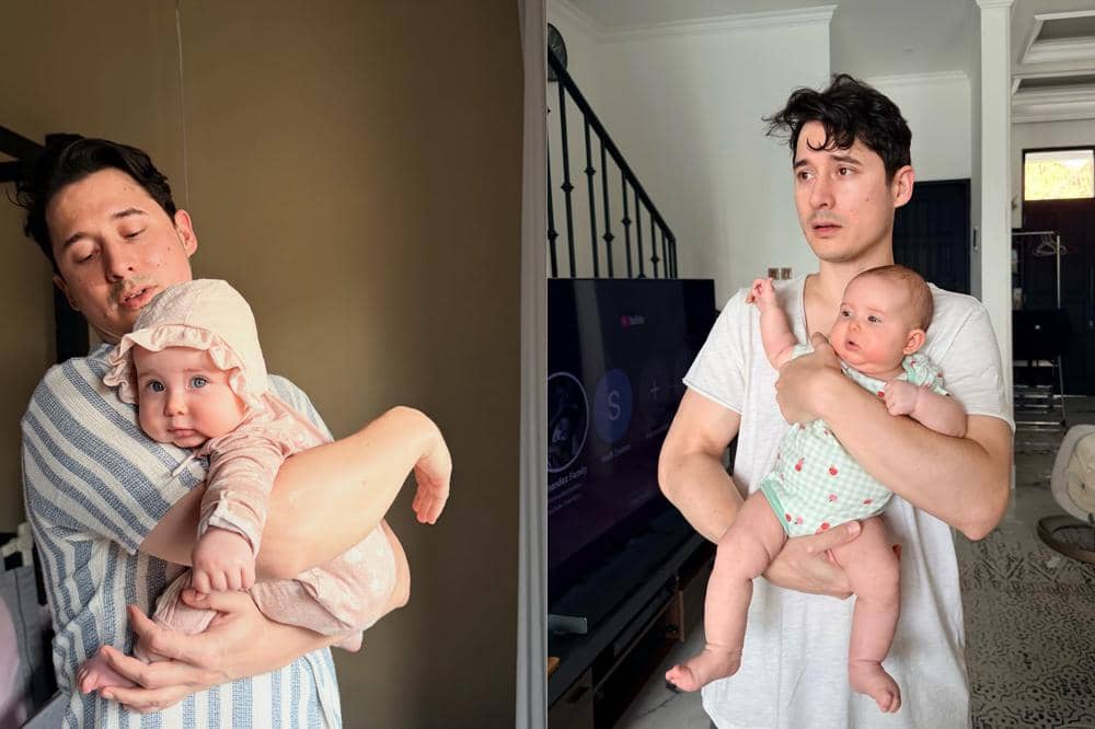 8 Foto Kedekatan Nino Fernandez dengan Anak Pertamanya