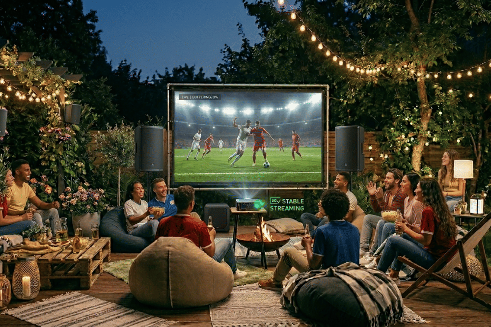 Cara Setup Projector Outdoor untuk Nonton Bola