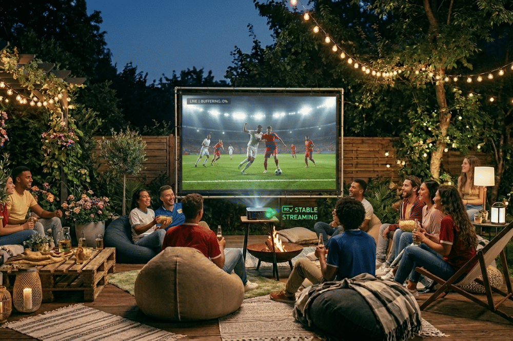 Cara Setup Projector Outdoor untuk Nonton Bola