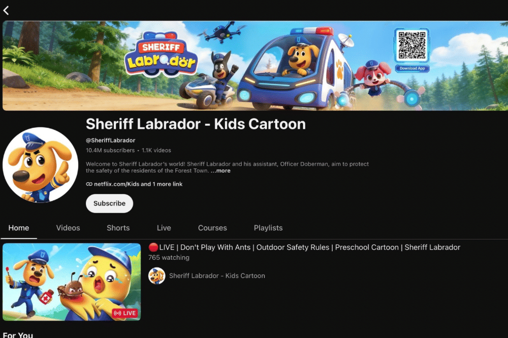 Channel edukasi untuk anak