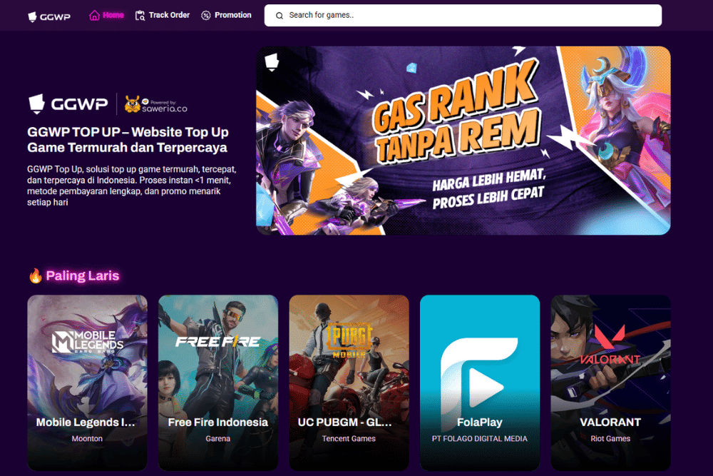 GGWP Top Up Tawarkan Top Up Game Populer, Murah dan Aman!