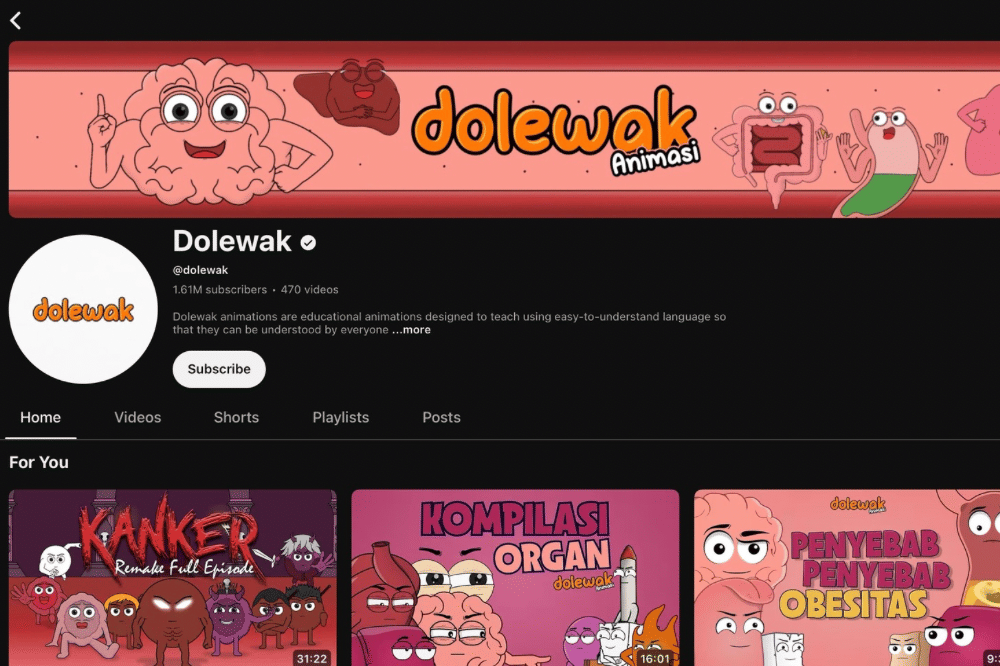 Channel youtube edukasi anak