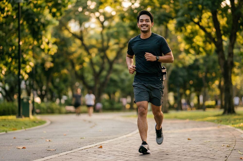 Rutin berolahraga dan pola hidup sehat