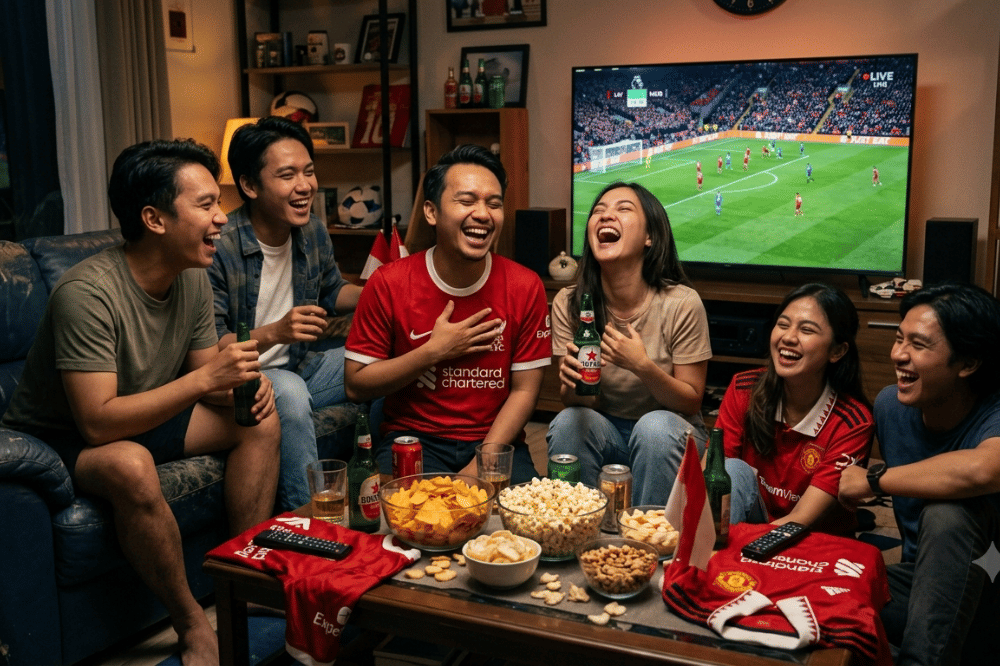 50 Candaan saat Nobar Bola yang Receh tapi Bikin Ngakak Seharian