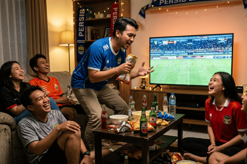 Jokes Kocak saat Nobar Bola agar Tidak Tegang
