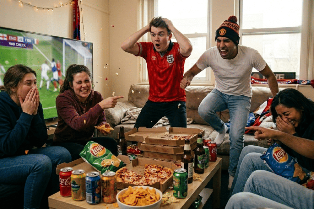Candaan saat Nobar Bola