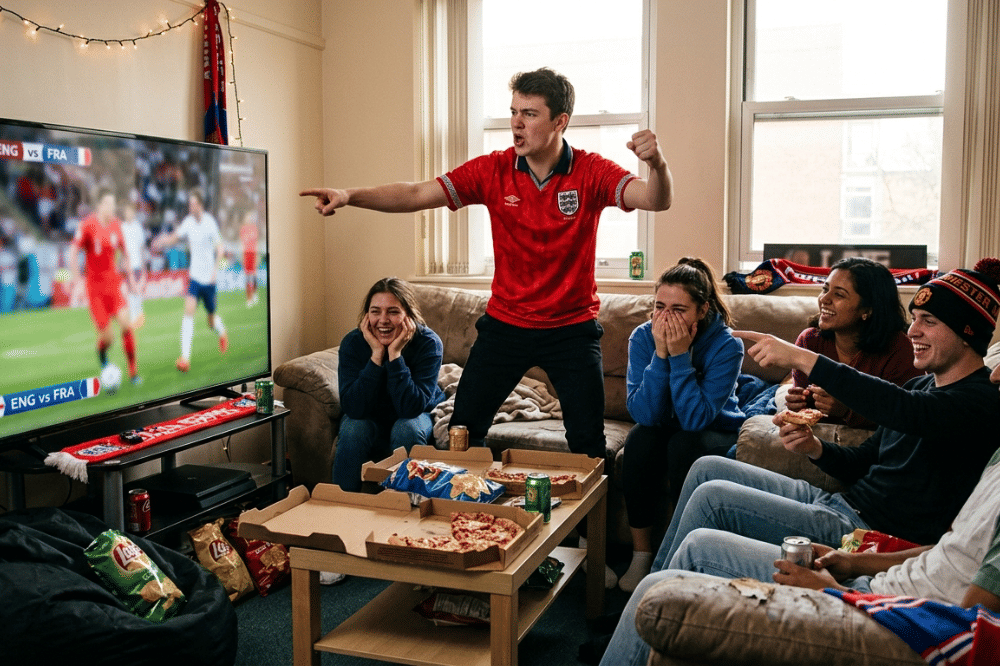 Candaan saat Nobar Bola