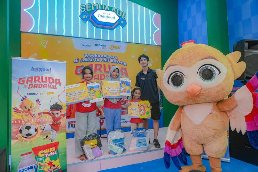 Pemenang lomba mewarnaindi Meet and Greet Garuda di Dadaku di JFK