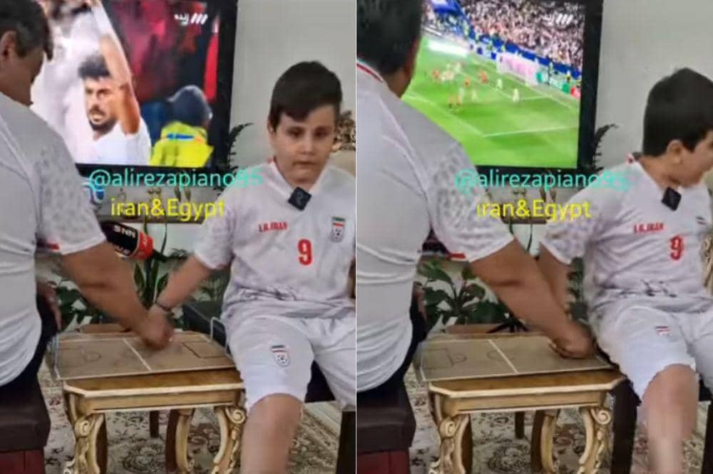 Kisah Haru Alireza, Anak Tunanetra yang Bisa Rasakan Gol Iran di Piala Dunia