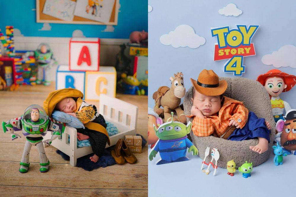 9 Newborn Photoshoot ala Toy Story yang Bisa Jadi Inspirasi Orangtua