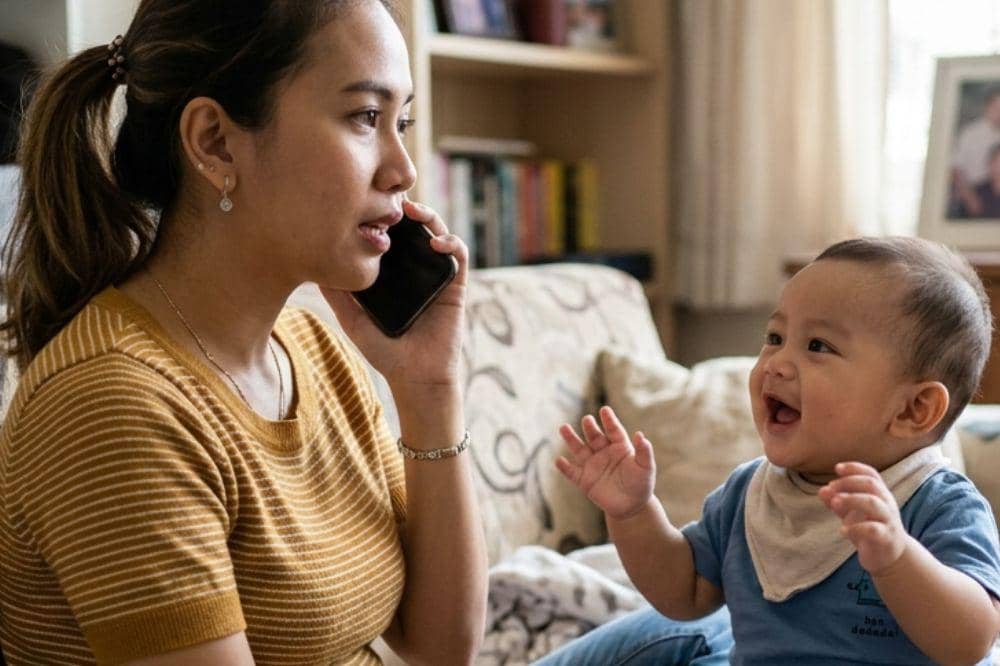 Jarang mengajak anak berbicara

