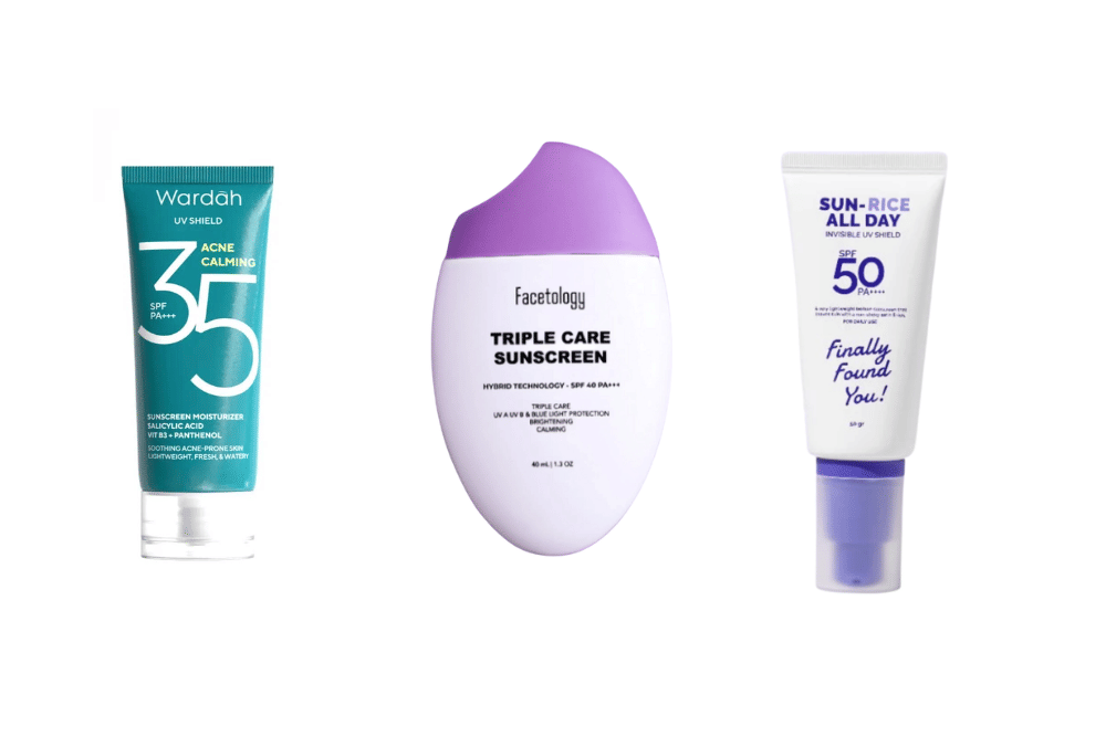 7 Sunscreen Lokal Non Comedogenic untuk Kulit Sensitif 