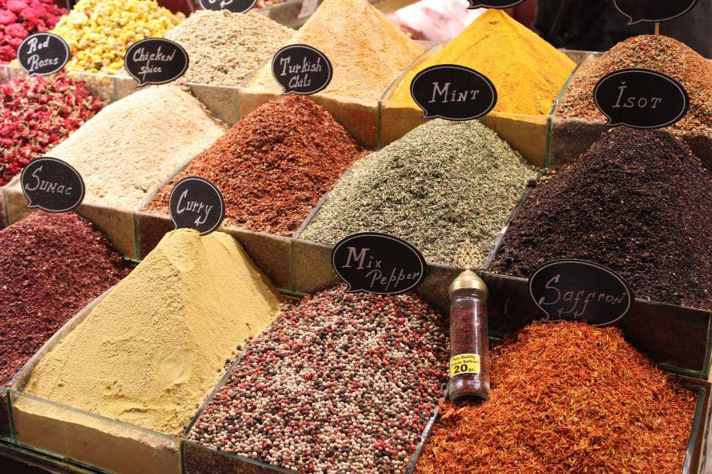 Rempah-rempah Turki dan safron