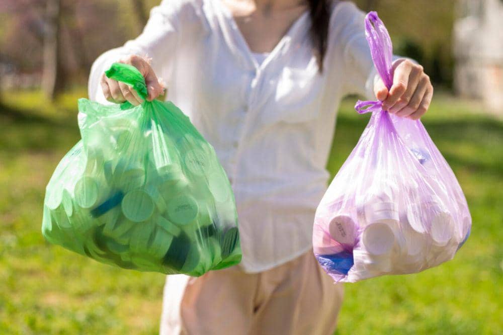 sampah kantong plastik