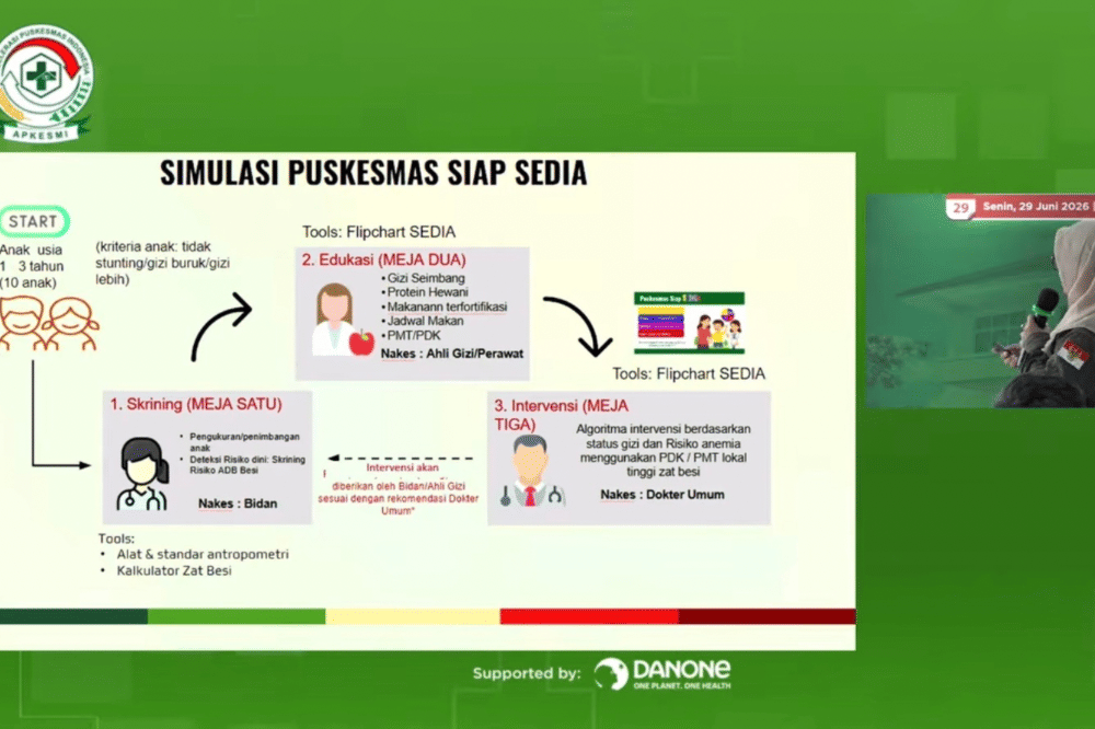 Narasumber memaparkan program puskesmas  