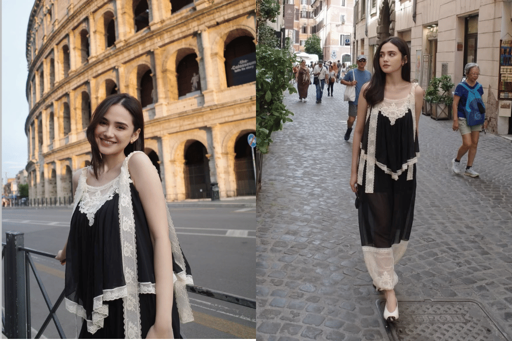 Tampil manis dengan aksen lace yang klasik