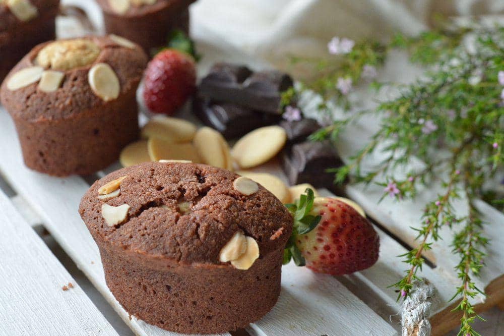 Resep olahan buah stroberi strawberry oatmeal muffin
