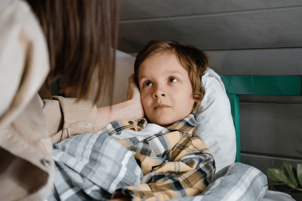 Penyebab anak susah tidur siang karena sedang kurang sehat