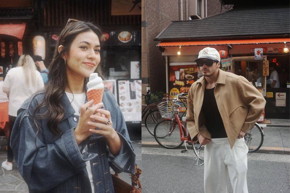 3 Kemiripan Background Foto Raisa dan Mathis Molinie di Jepang