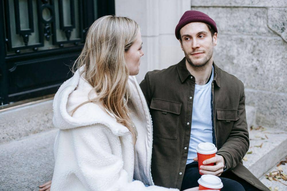 couple talking
