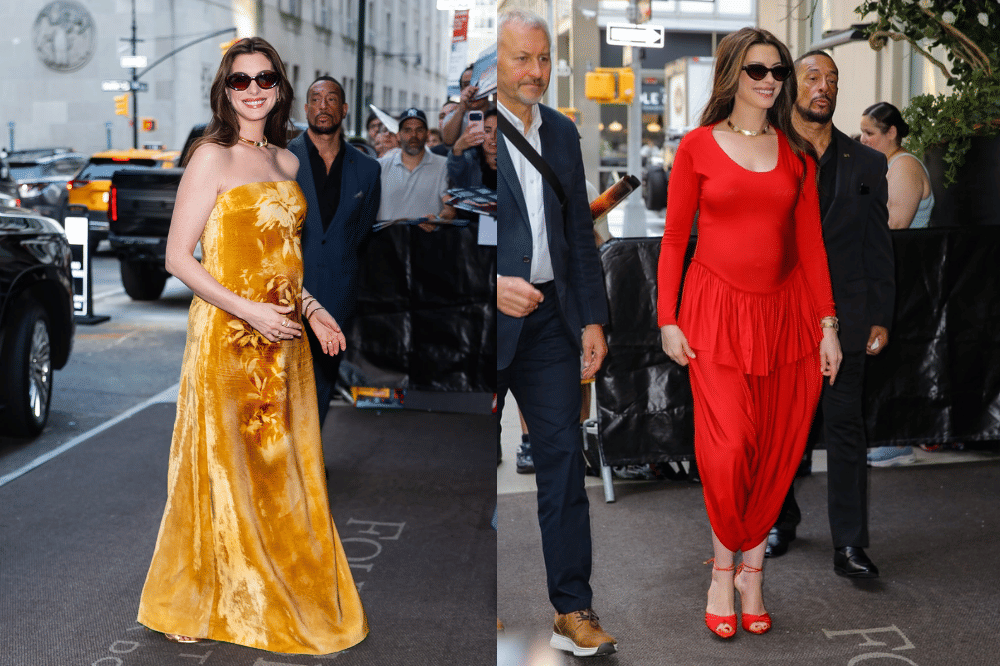 Hamil Anak Ketiga, Ini 7 Foto Anne Hathaway Pamer Baby Bump