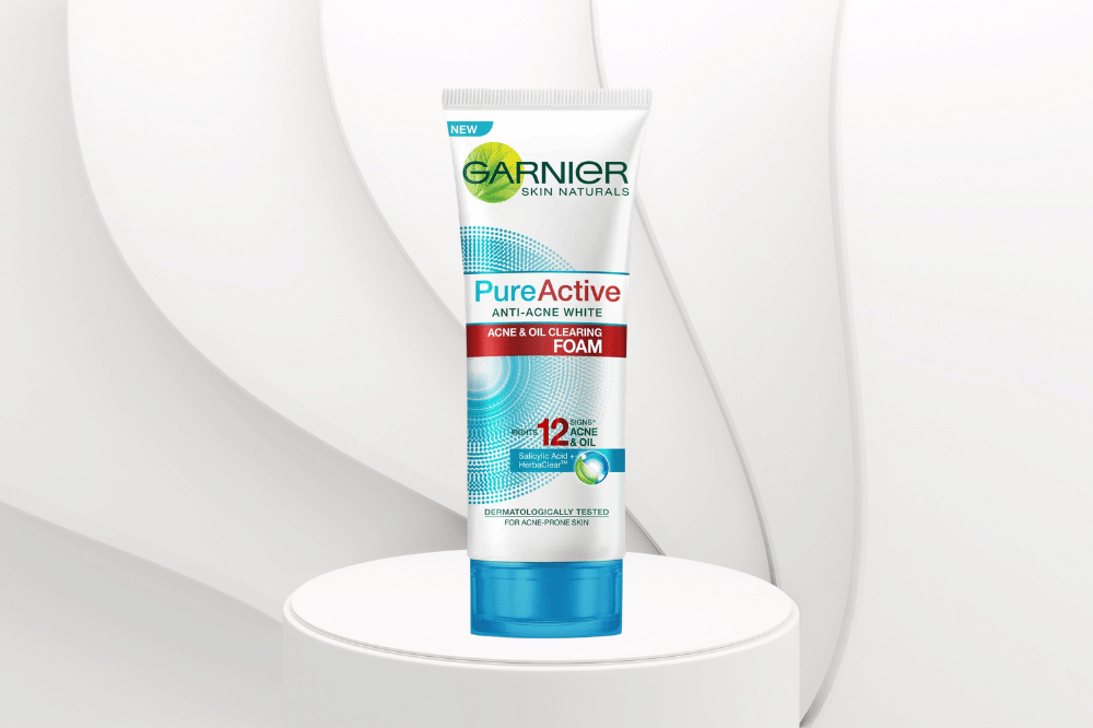 Garnier – Pure Active Acne and Oil Clearing Foam 
