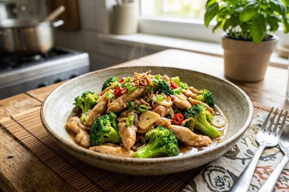 Resep Tumis Brokoli Ayam Bawang, Bikin ASI Makin Lancar