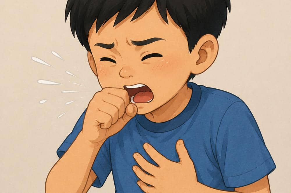 Polusi udara membuat anak batuk