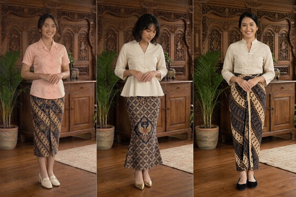 Padu Padan Kemeja dengan Bawahan Kain Batik, Tampil Menawan dan Elegan