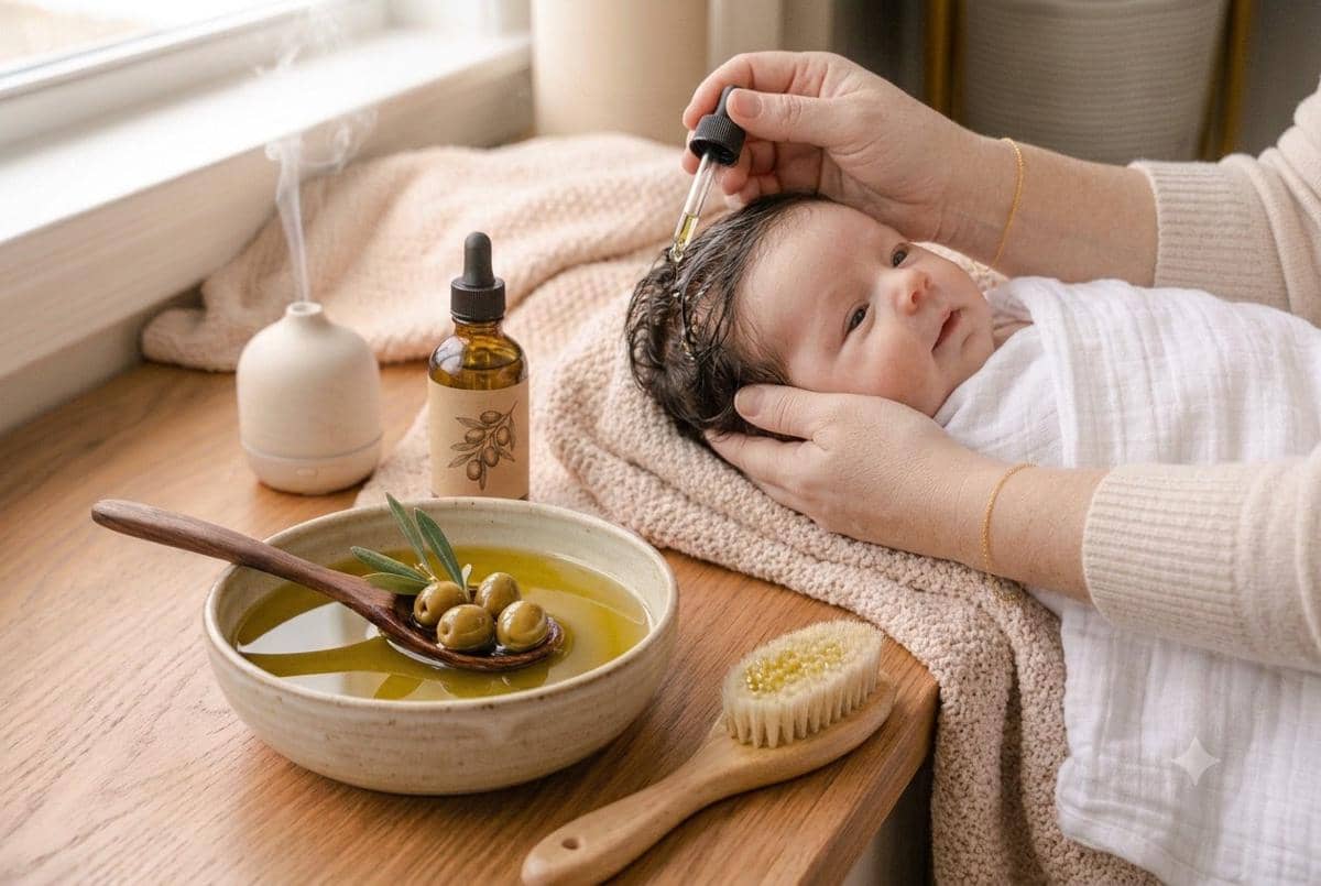 Apakah minyak zaitun membuat rambut bayi lebat?