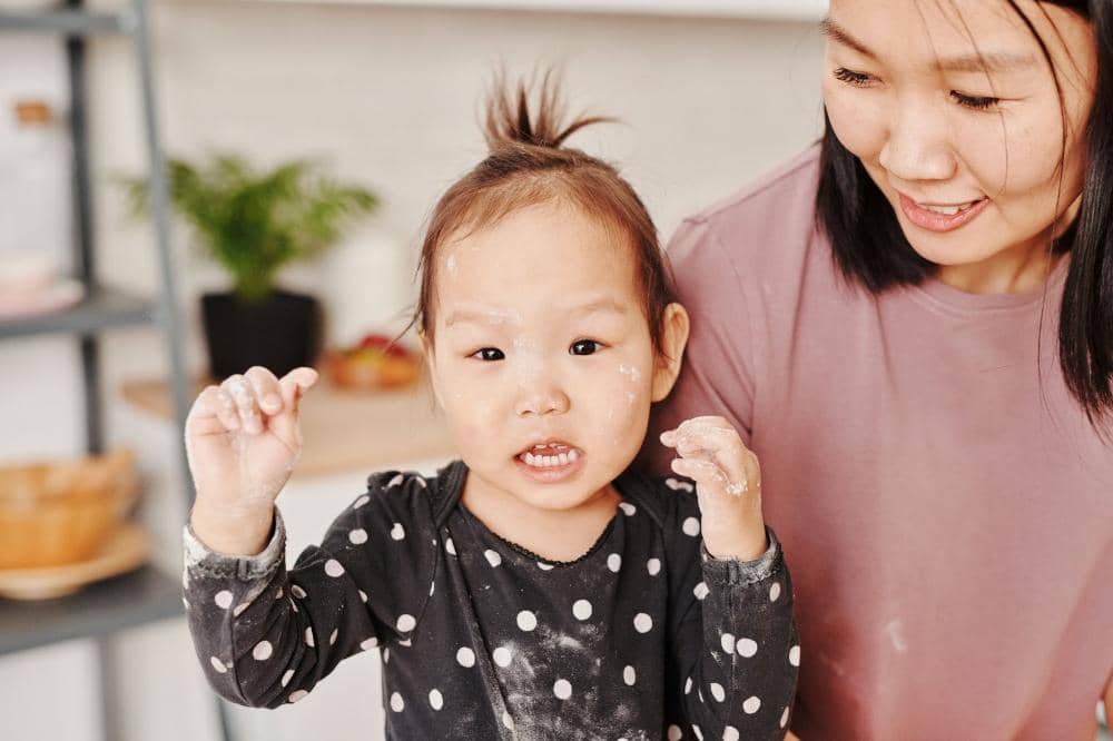 Anak terlihat tenang setelah kenyang nutrisi