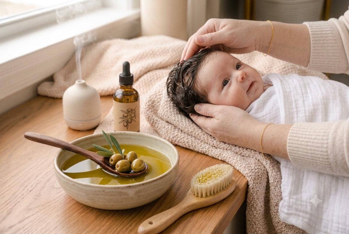 Apakah minyak zaitun membuat rambut bayi lebat?