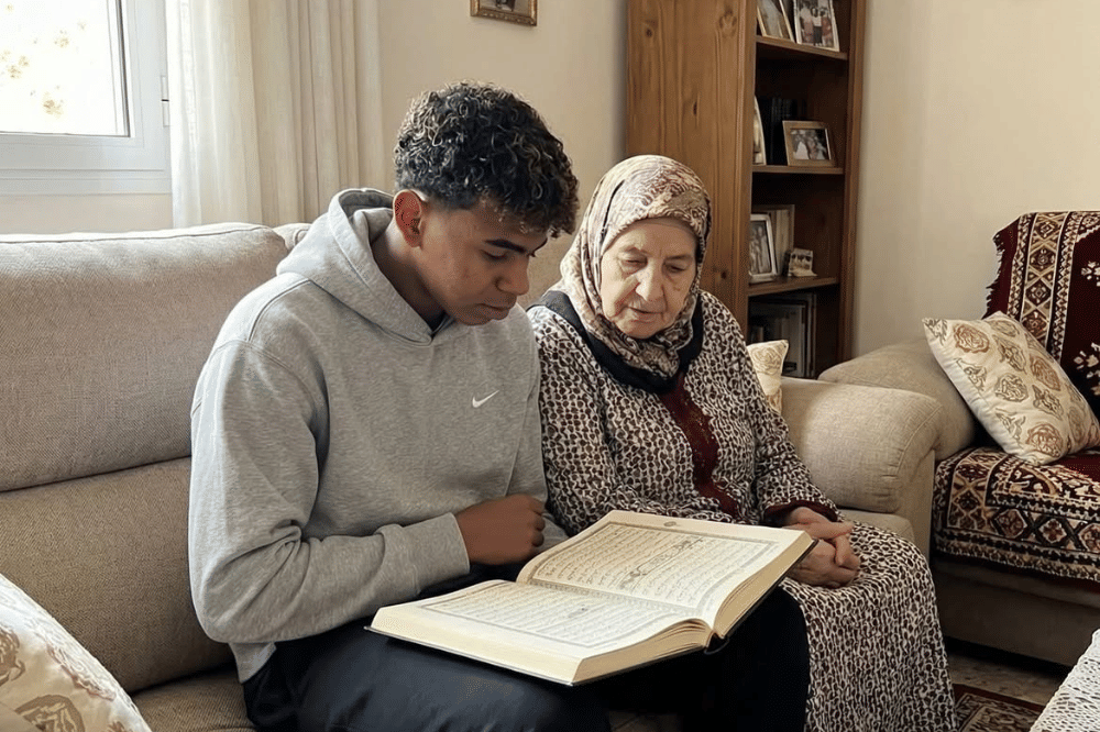 Lamine Yamal dengan sang nenek