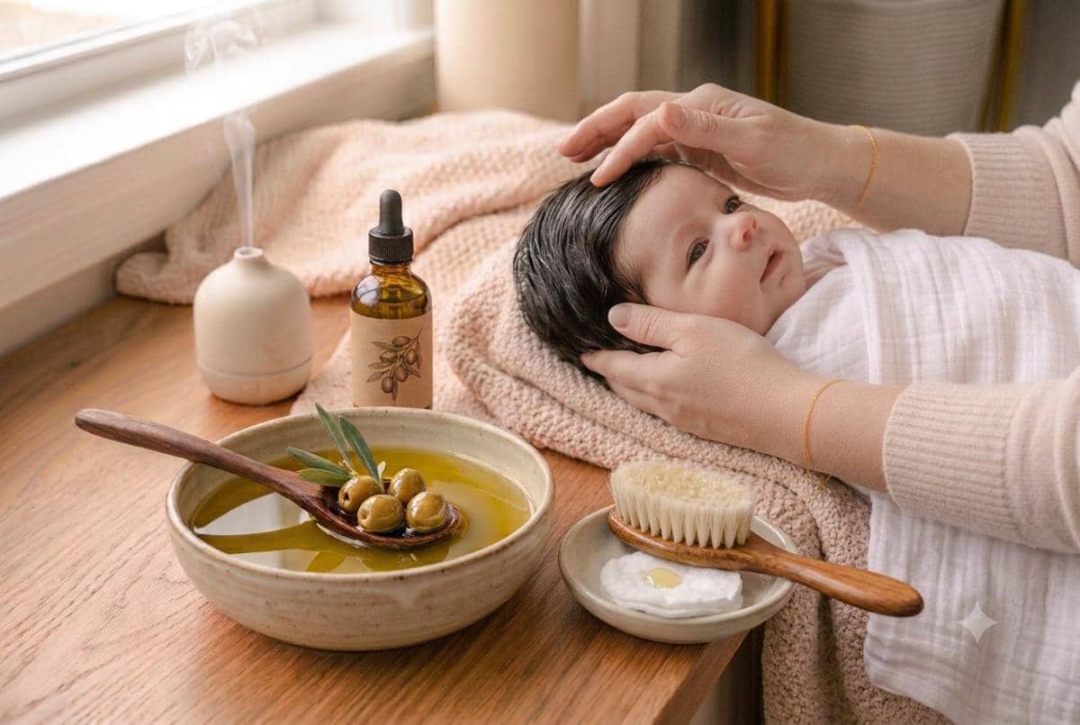 Apakah minyak zaitun membuat rambut bayi lebat?
