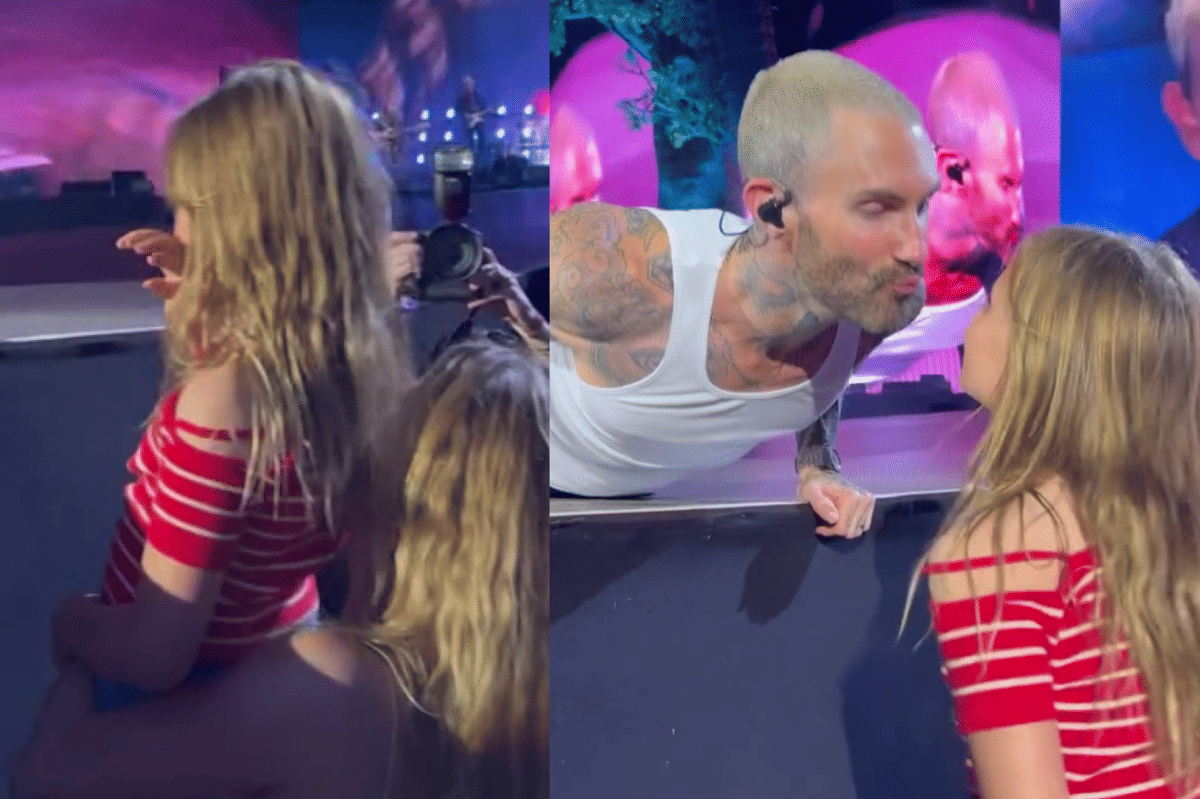 5 Momen Adam Levine Hentikan Konser Demi Menyapa Putrinya, Bikin Haru