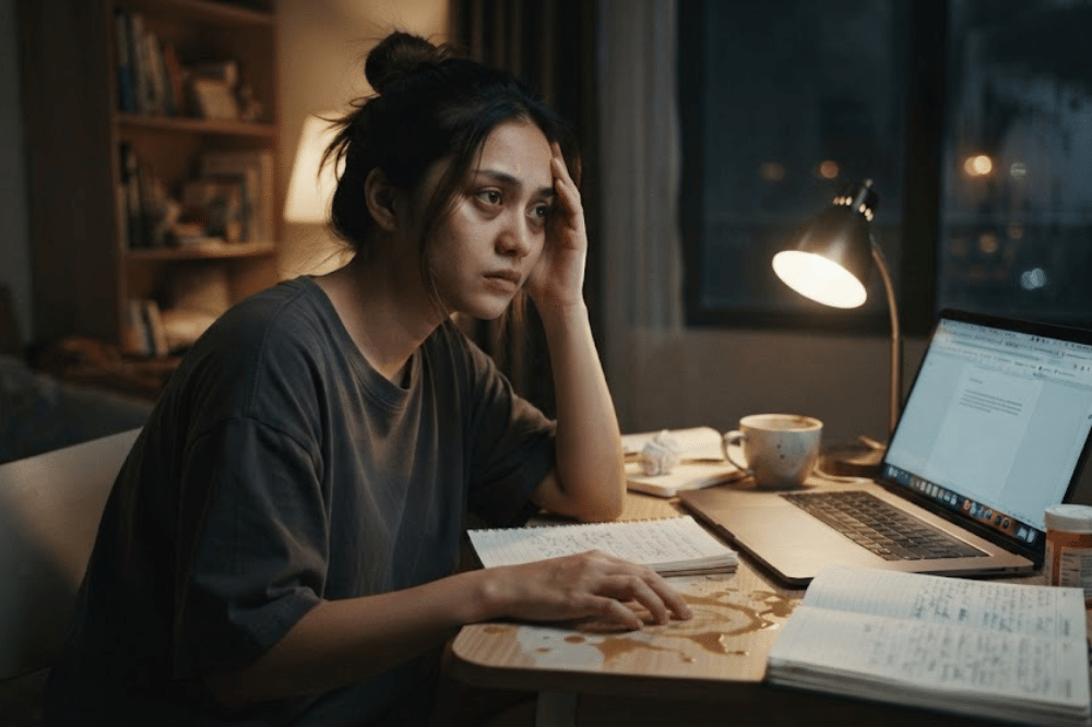 Pikiran yang terus terpacu (overthinking)