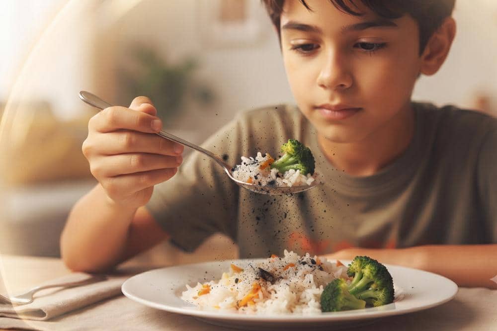 Polusi udara yang mengendap di makanan anak mama