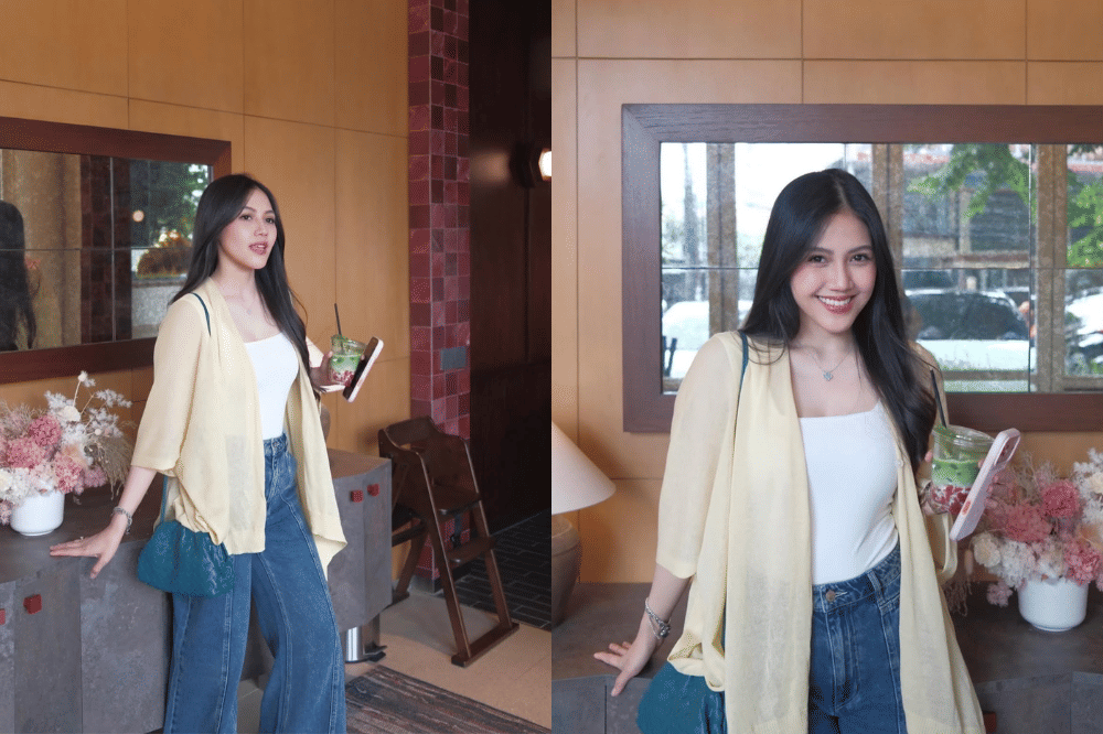 Kardigan ringan untuk sentuhan layering yang manis