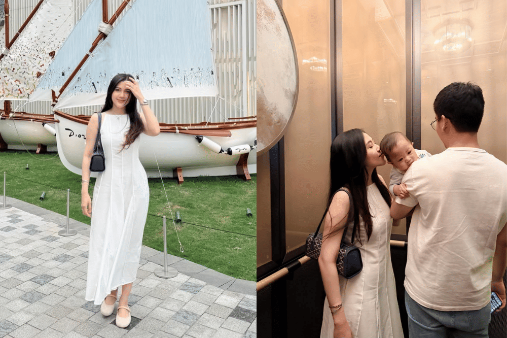 Monochrome dress untuk tampilan minimalis yang elegan