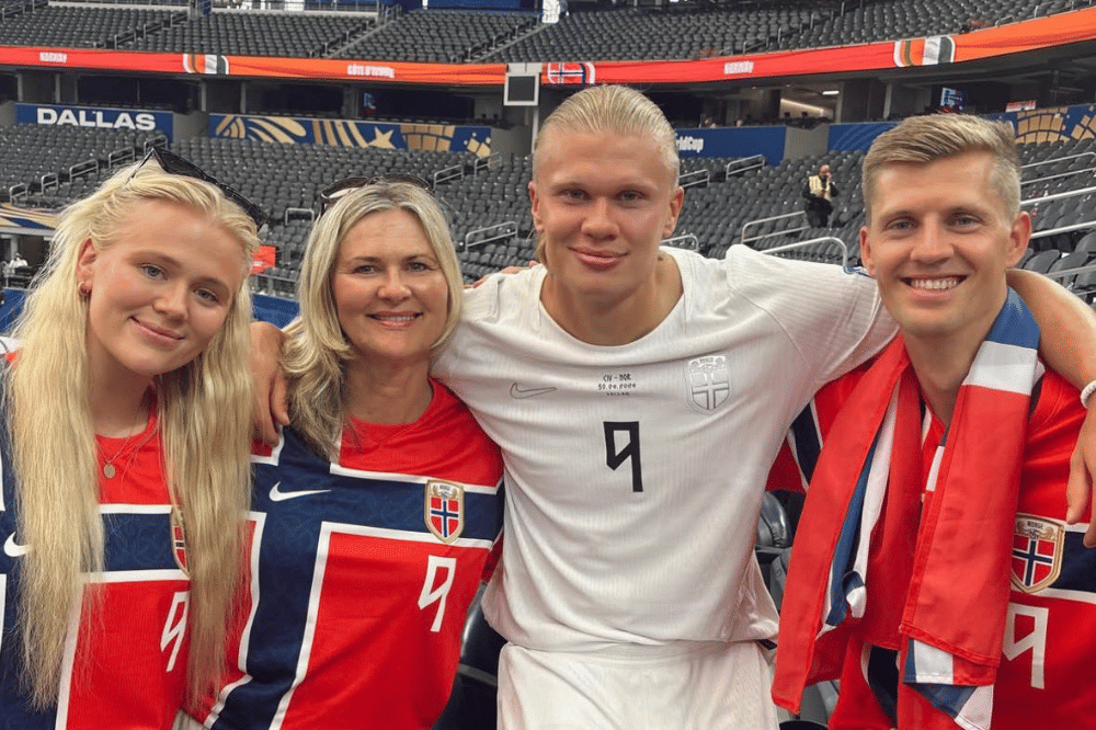 Erling Haaland dan keluarga