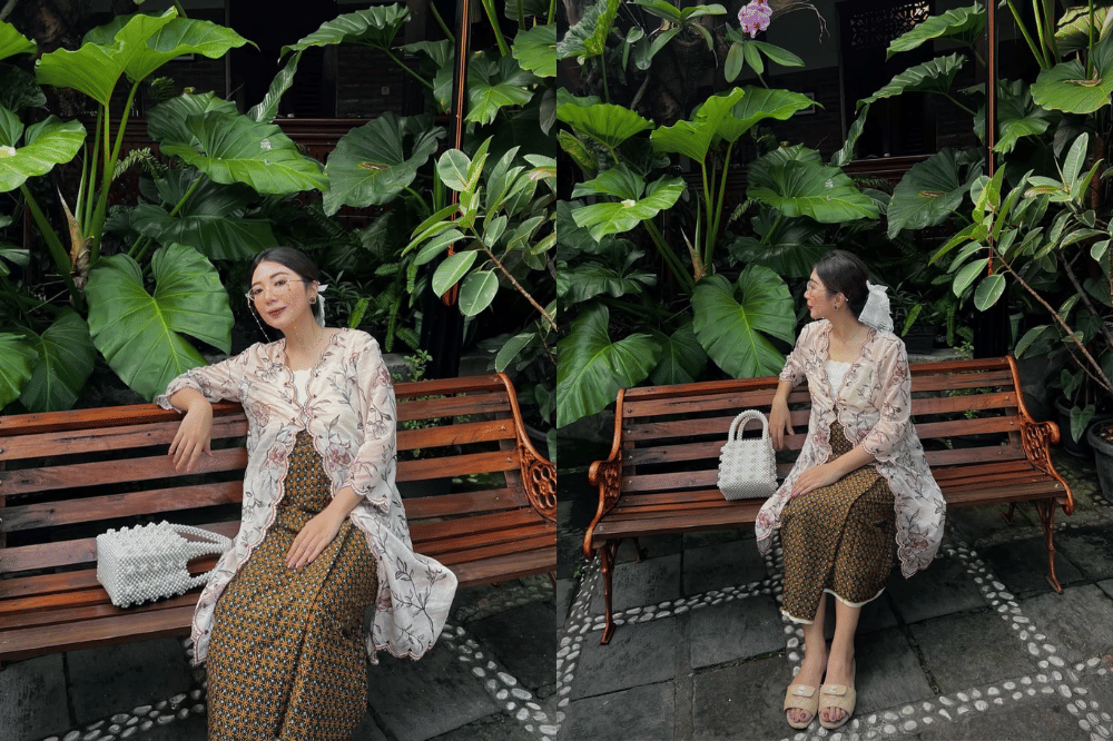 Paduan kain batik yang anggun