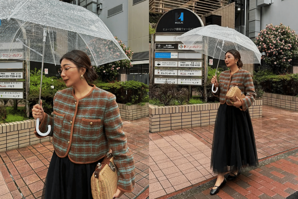 Tweed jacket sebagai statement