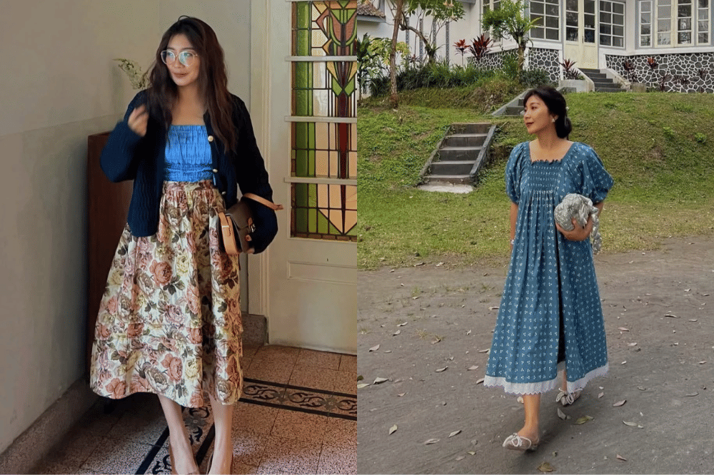 Layering dengan tank top dan kardigan