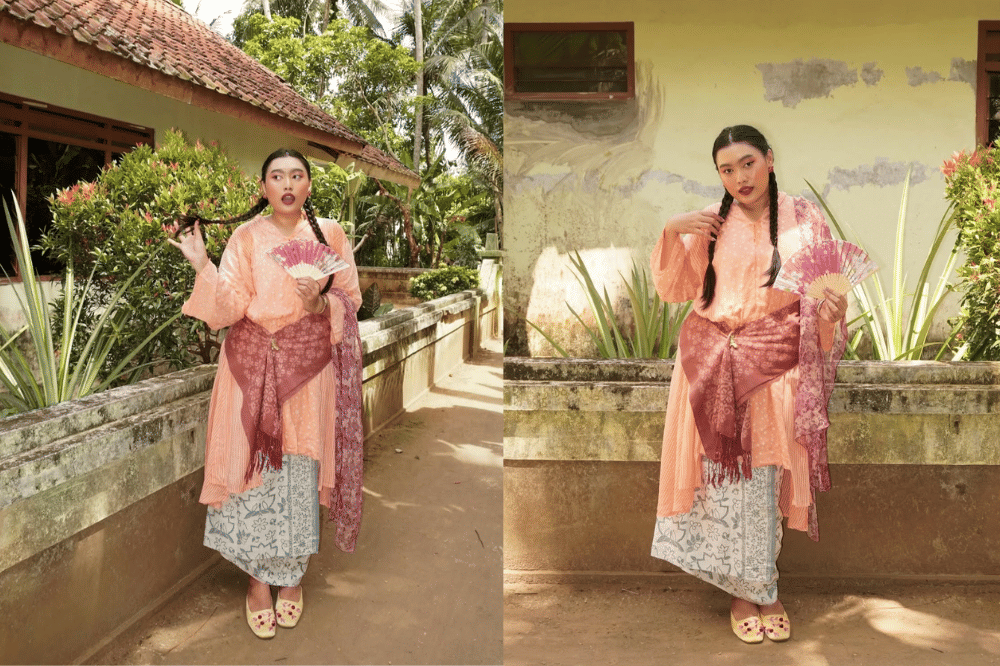 Tampil manis dengan nuansa peach yang lembut
