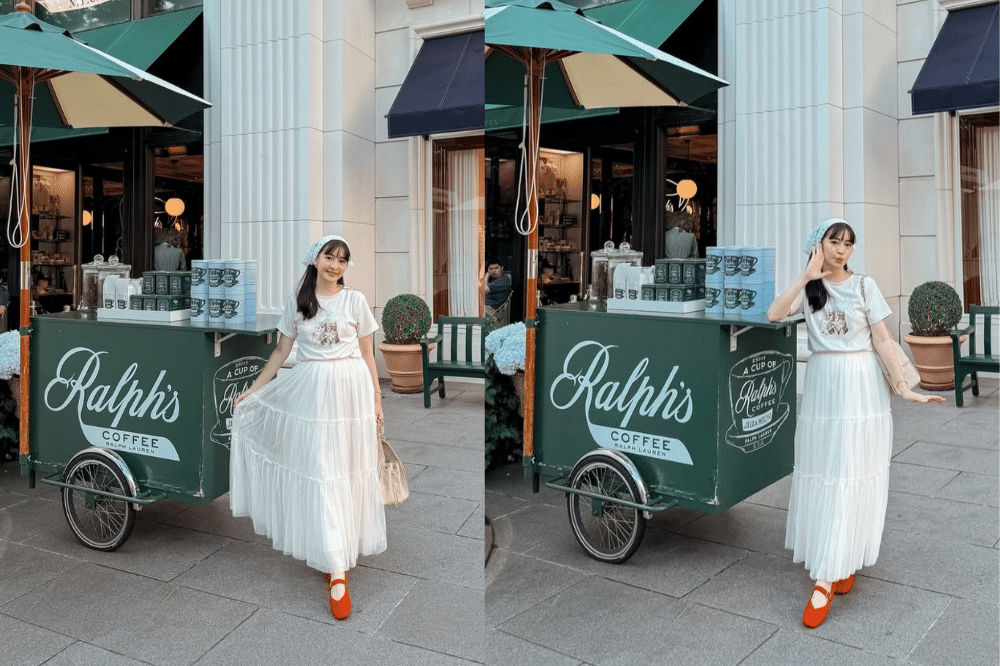 Look casual dengan rok tulle
