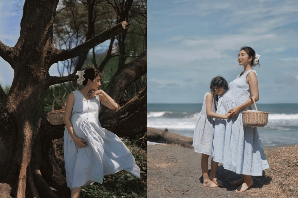 Summer dress putih yang menawan