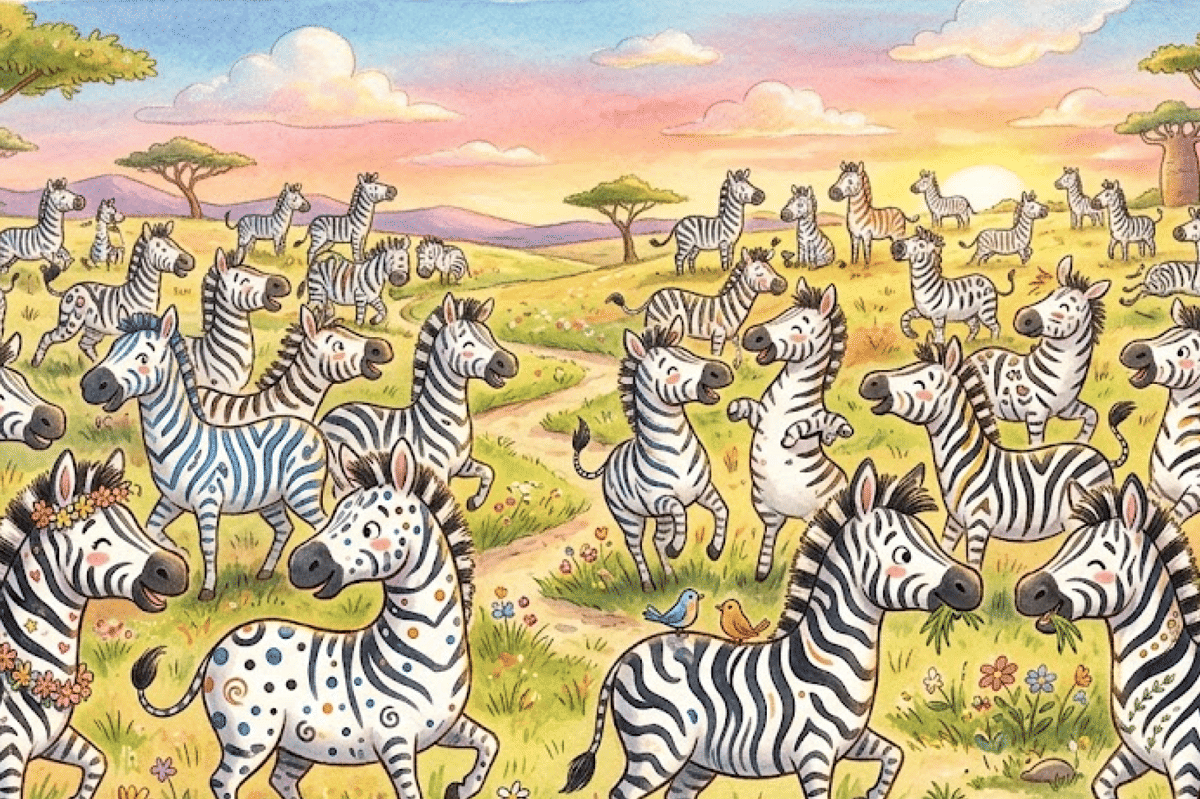 Motif belang zebra tidak ada yang benar-benar sama satu sama lain