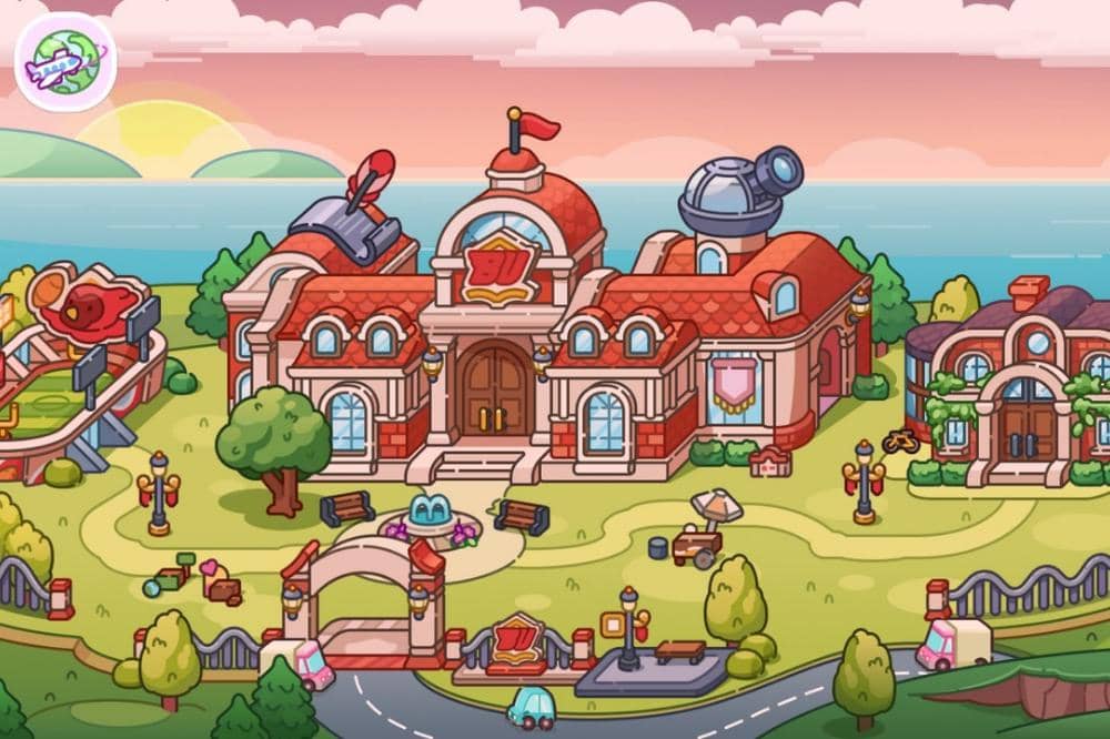 Tampilan map dalam game Avatar World