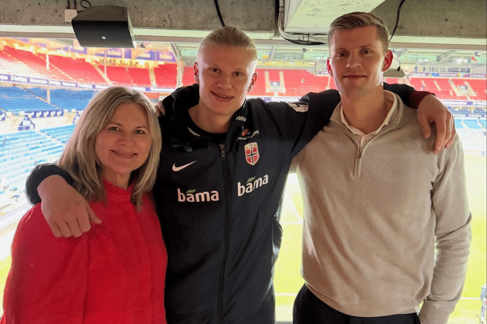 Erling Haaland dan keluarga